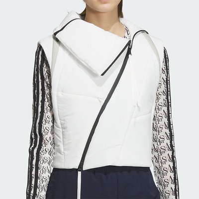 Adidas/阿迪达斯正品新款女士时尚拉链运动休闲棉马甲JM2443