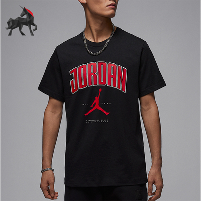 Nike/耐克正品JORDAN男士经典日常印花运动休闲透气T恤HQ0010-010