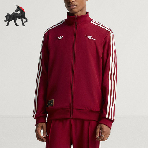 Adidas/阿迪达斯正品三叶草男士训练足球梭织运动立领外套JM9390