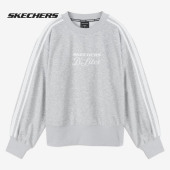 女圆领休闲套头卫衣透气运动卫衣 当季 Skechers 斯凯奇正品
