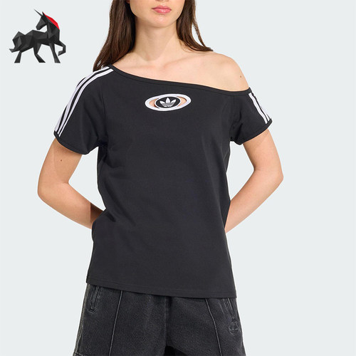 Adidas/阿迪达斯正品三叶草女士透气户外经典时尚休闲短袖KC8796