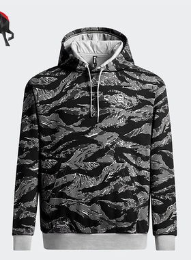 Adidas/阿迪达斯正品neo男士针织抓绒连帽舒适休闲套头衫IQ0935