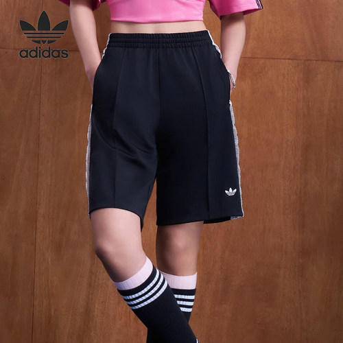 Adidas/阿迪达斯正品三叶草女士日常宽松日常通勤休闲短裤KU4754