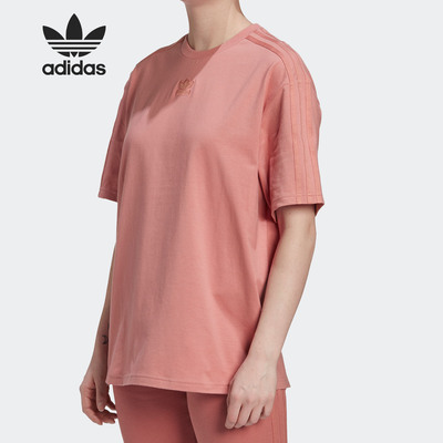 阿迪达斯女士宽松短袖T恤
