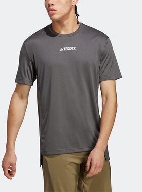 Adidas/阿迪达斯正品MT TEE透气户外男子运动短袖T恤HM4048