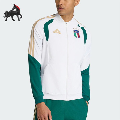 Adidas/阿迪达斯正品FIGC PRE JKT男士梭织经典夹克外套JZ9370