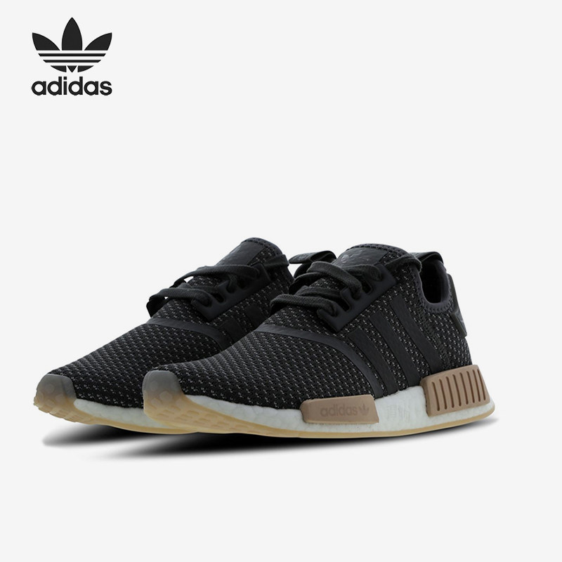 Adidas/阿迪达斯正品NMDR1女低帮复古网面经典跑步运动鞋BB9091