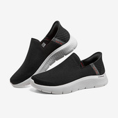 斯凯奇正品 Walk Skechers Flex男子透气轻便一脚蹬健步鞋