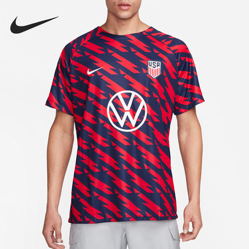 Nike耐克正品美国足球队系列男吸湿排汗短袖T恤DR4927-688