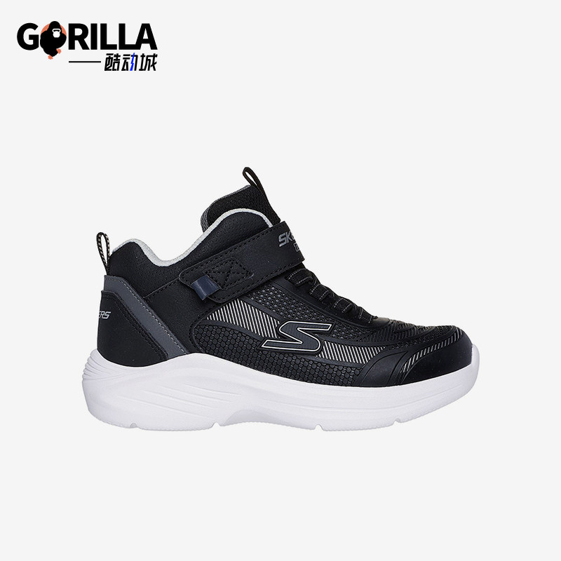 Skechers/斯凯奇正品魔术贴男童休闲时尚复古厚底缓震运动鞋
