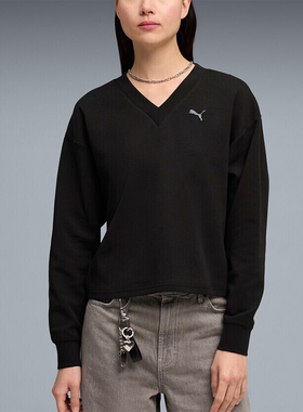 Puma/彪马正品ES新款女黑色运动休闲日常经典穿运动卫衣694093-01
