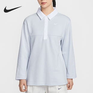 T恤IF0358 Nike 翻领套头长袖 Sportswear女士运动经典 043 耐克正品