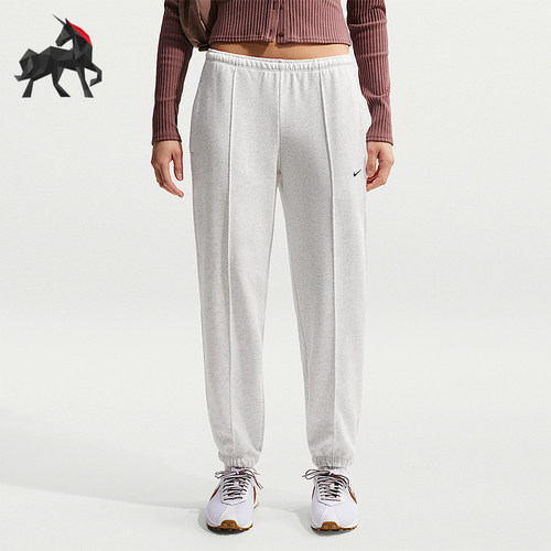 Nike/耐克正品2026春季款女士日常中腰针织刺绣长裤IF0233-051