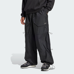 梭织长裤 Adidas IY8046 女士宽松时尚 新款 阿迪达斯正品 秋季