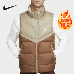 运动保暖拼接户外羽绒马甲FB8184 秋冬男士 248 耐克正品 Nike