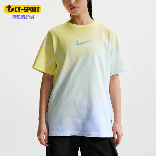 Nike/耐克正品2026夏季女士圆领宽松轻盈运动休闲T恤IR7557-714