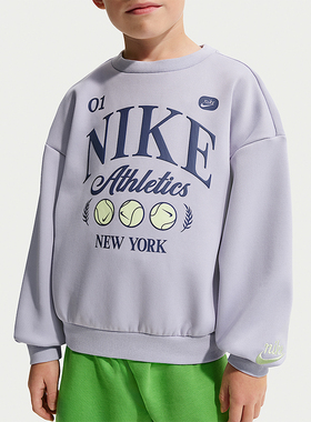 Nike/耐克正品Tennis Lifestyle小童休闲圆领印花卫衣IR8104-057