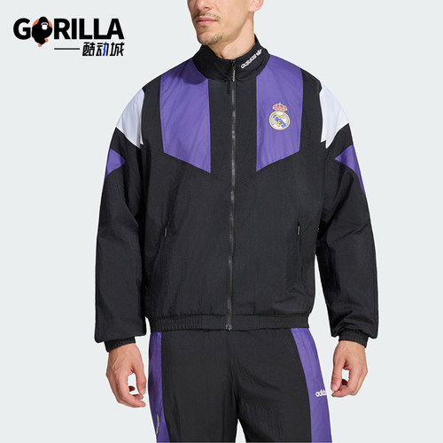 Adidas/阿迪达斯正品男士舒适运动文化复古风夹克外套KG5373
