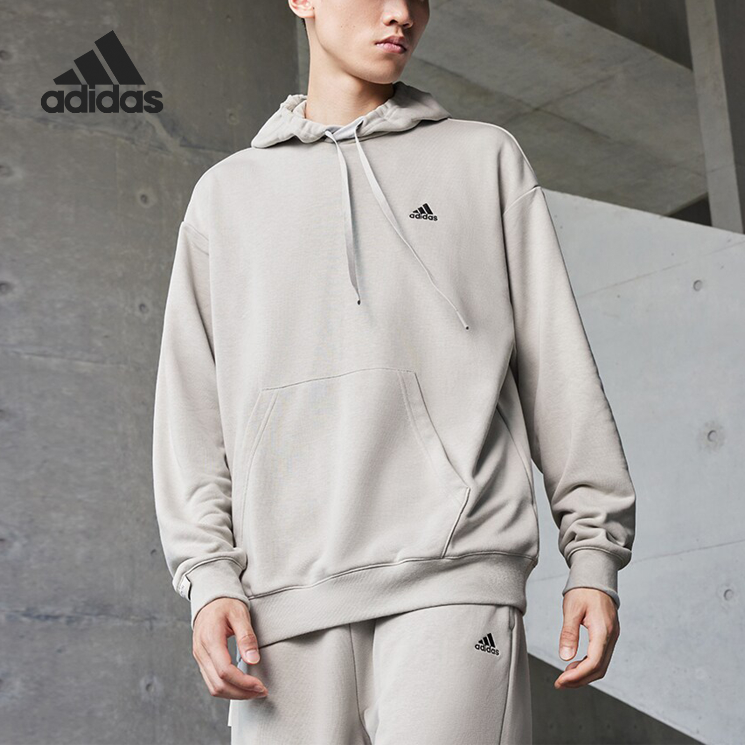 Adidas/阿迪达斯情侣连帽卫衣