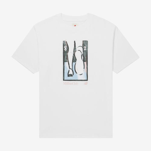 New Balance新百伦正品男印花圆领透气短袖T恤MT31546WT