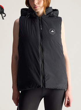 Adidas/阿迪达斯正品SMCPADEDVEST新款女经典黑色马甲棉服JW2038