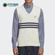 简约印花针织背心百搭马甲GM4631 三叶草男士 Adidas 阿迪达斯正品