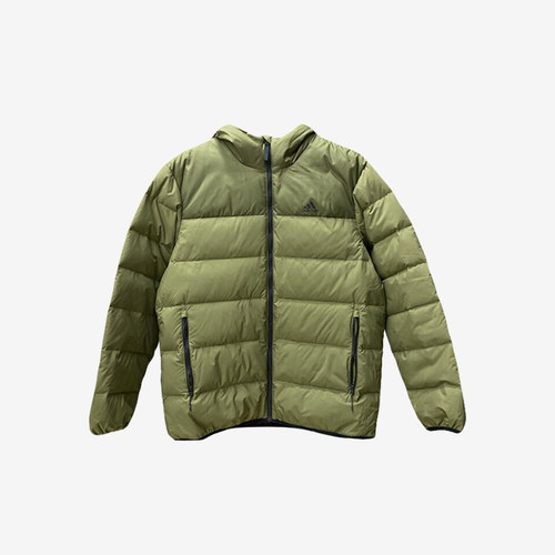 Adidas/阿迪达斯正品羽绒服连帽3-Stripes男保暖外套JW6777