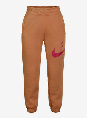 Nike/耐克正品2025女士针织加绒保暖中腰休闲运动卫裤CU5632-201
