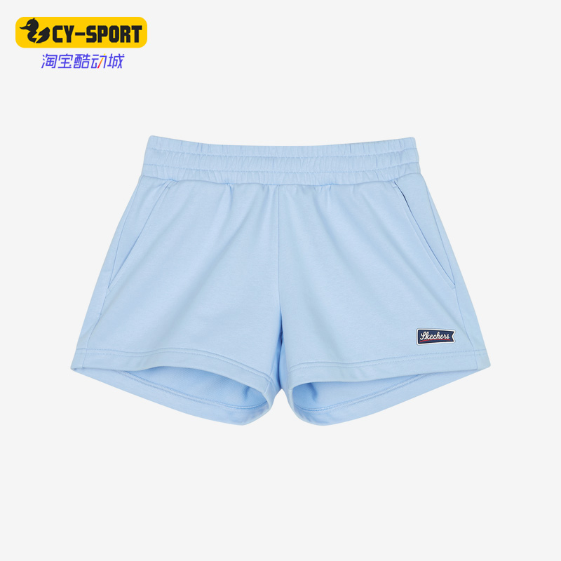 Skechers/斯凯奇正品夏季新款女子运动休闲透气跑步短裤L122W108