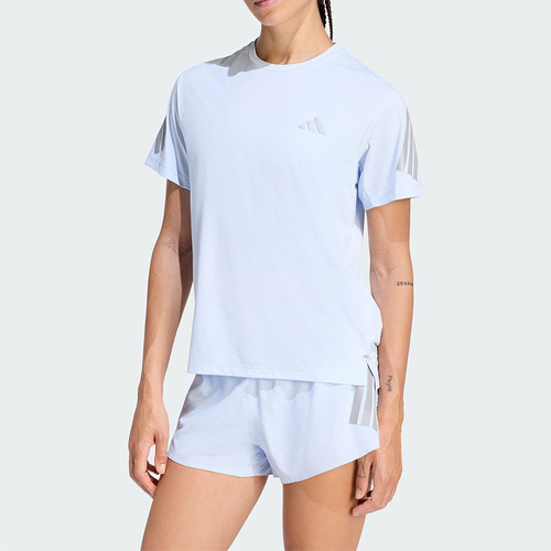 Adidas/阿迪达斯正品2026女士舒适圆领跑步经典运动短袖T恤KA6163