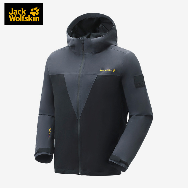 Jack wolfskin狼爪正品男子户外21秋冬新品防风冲锋衣外套5025591