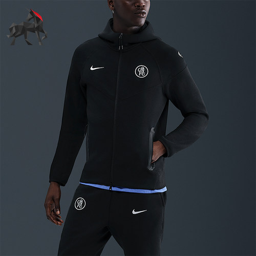 Nike/耐克正品男士休闲拉链连帽简约长袖夹克外套HM3676-011