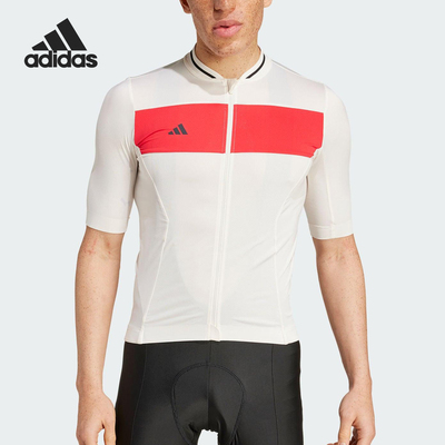 Adidas/阿迪达斯正品春季新款男士拼接骑行运动短袖JF8470