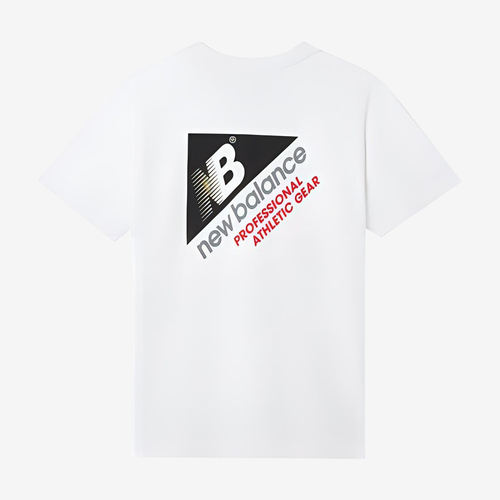 New Balance新百伦正品基础男士短袖圆领透气运动T恤NEA25011-WT