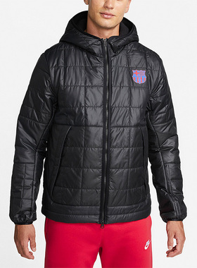 Nike/耐克正品新款男子足球运动连帽防风保暖棉服 DN3151-010