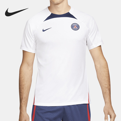 耐克男子圆领休闲运动足球短袖