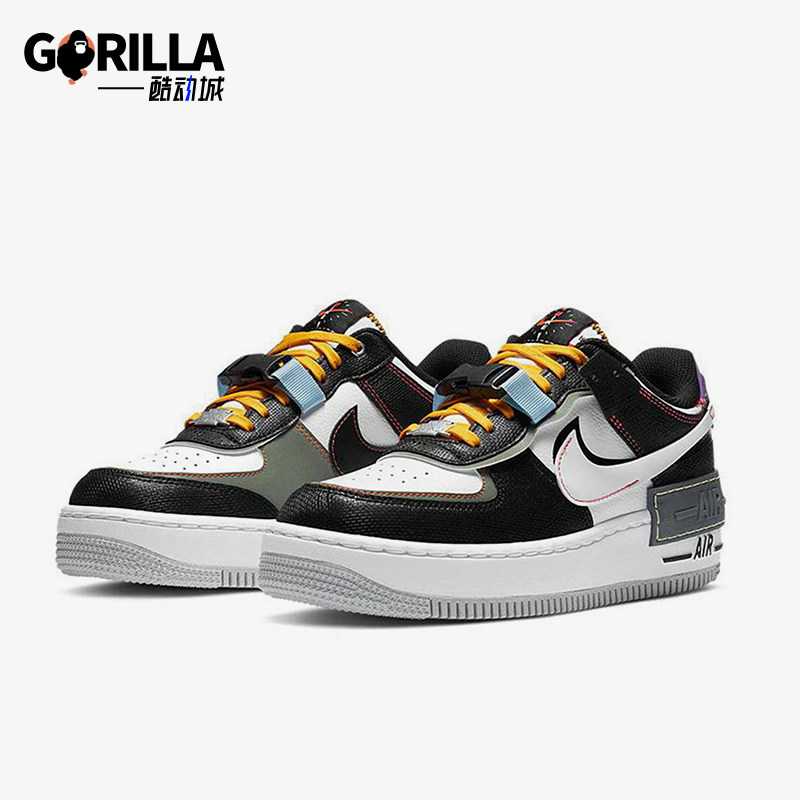 Nike/耐克正品Air Force 1女士运动耐磨厚底休闲板鞋DC2542-001