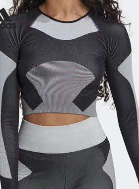 Adidas/阿迪达斯正品三叶草smc女子运动训练长袖T恤HN2883