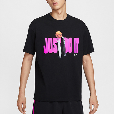 Nike/耐克正品Just Do It男女针织宽松时尚图案短袖T恤IV5615-010