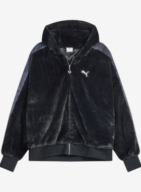Puma/彪马正品RACEAHEAD新款男女黑色休闲经典夹克外套636081-01