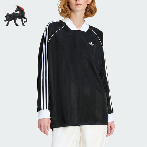 Adidas/阿迪达斯正品三叶草女士运动亲肤宽松休闲长袖T恤KD2897