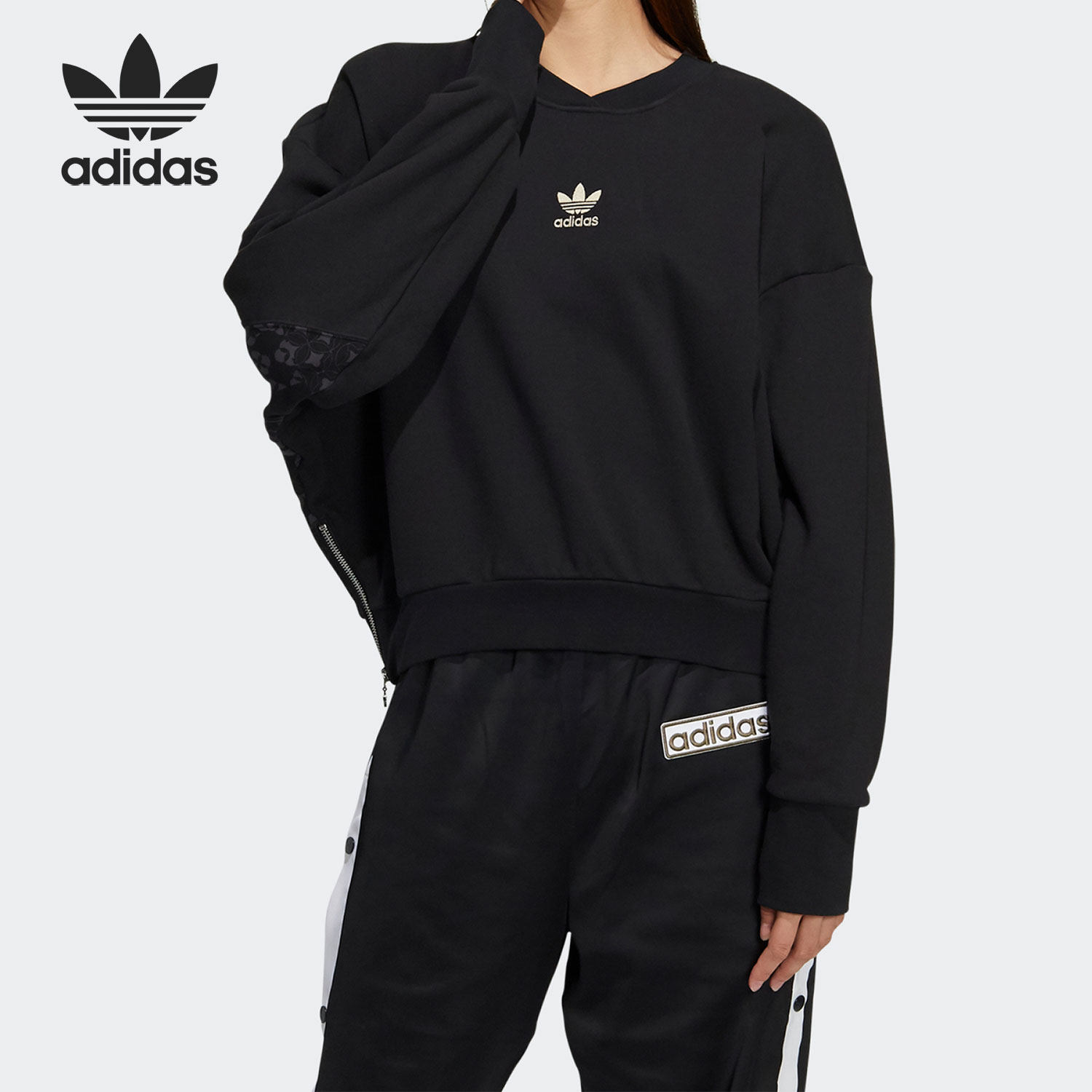 阿迪达斯三叶草女子运动卫衣