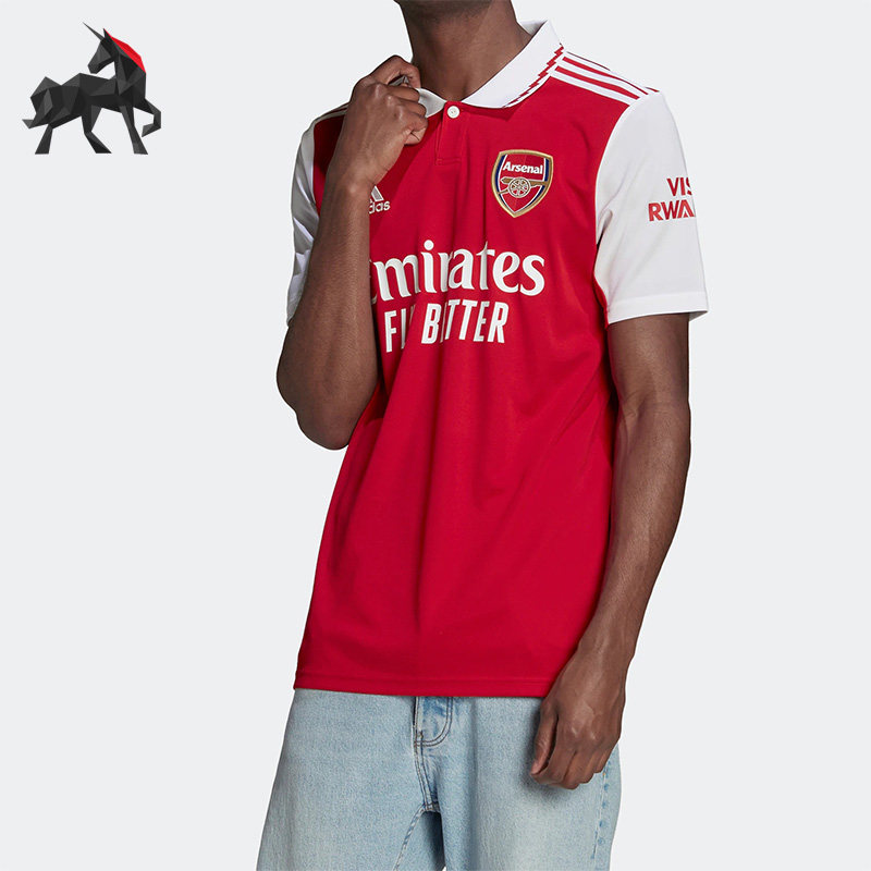 Adidas/阿迪达斯正品夏季阿森纳球迷版男子足球短袖T恤球衣H35903