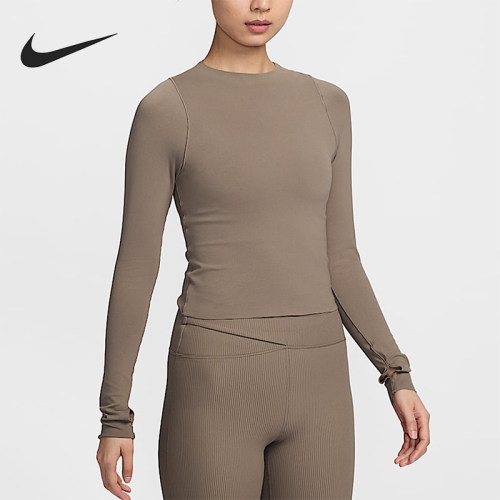 Nike/耐克正品Zenvy Dri-FIT女士瑜伽透气长袖T恤FN3023-233