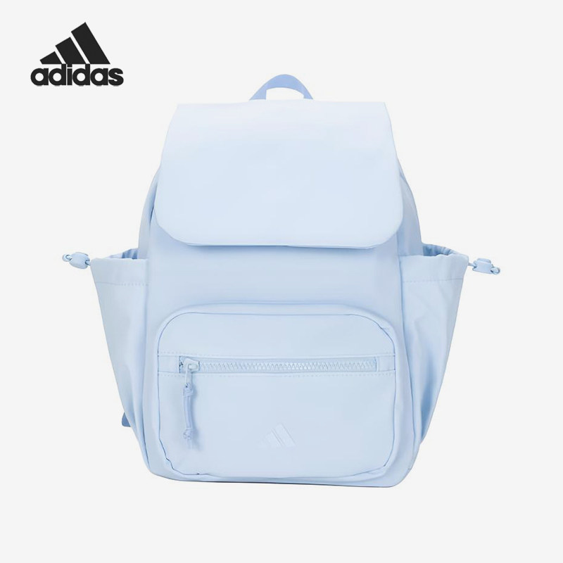 Adidas/阿迪达斯正品新款女蓝色上学防水经典简约双肩背包KX9602
