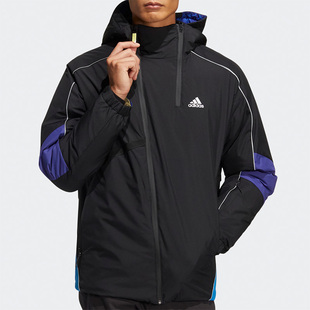 Adidas/阿迪达斯正品秋季新款男子保暖连帽羽绒服HC0279