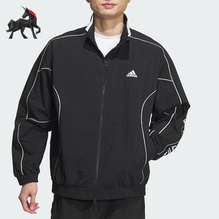 WOVEN WORD JKT男女宽松立领外套JH1023 阿迪达斯正品 Adidas