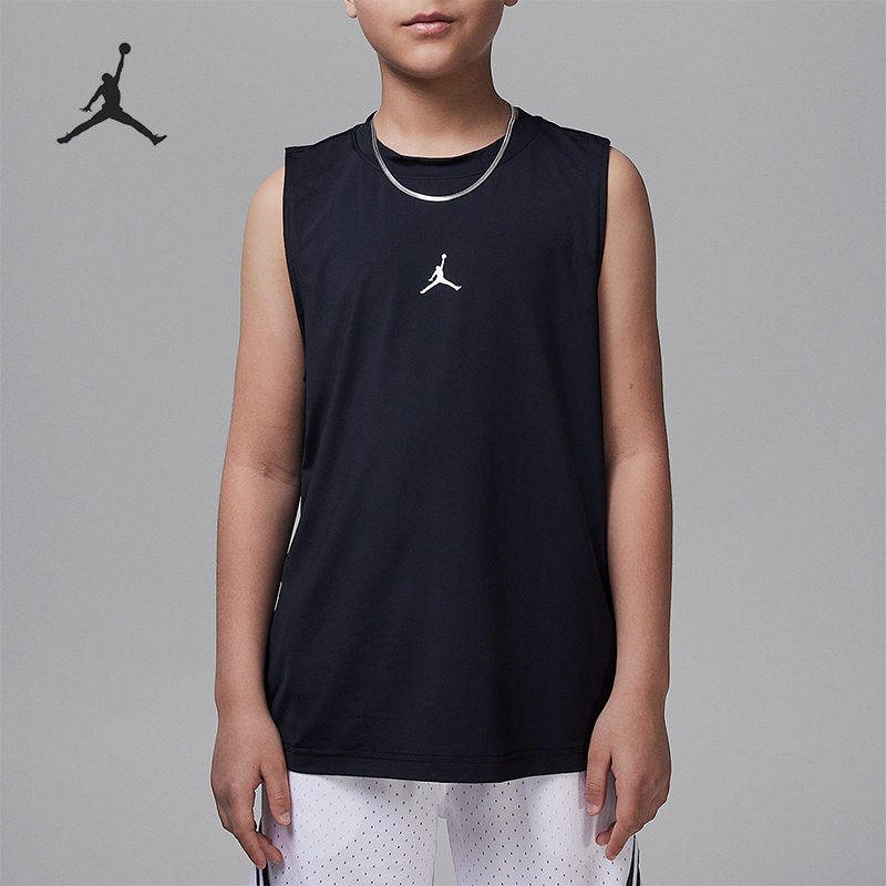 Nike/耐克正品JORDAN大童无袖针织运动透气经典球衣II3100-010