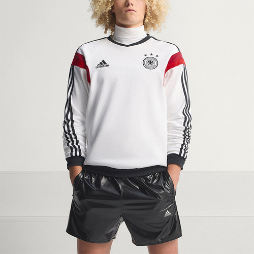Adidas/阿迪达斯正品新款男士复古足球经典休闲圆领卫衣KF2130