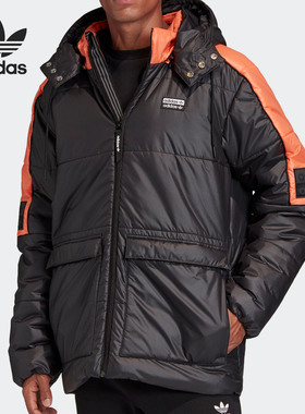 Adidas/阿迪达斯正品男子R.Y.V.PADDEDJKT冬季运动连帽棉服GC8687